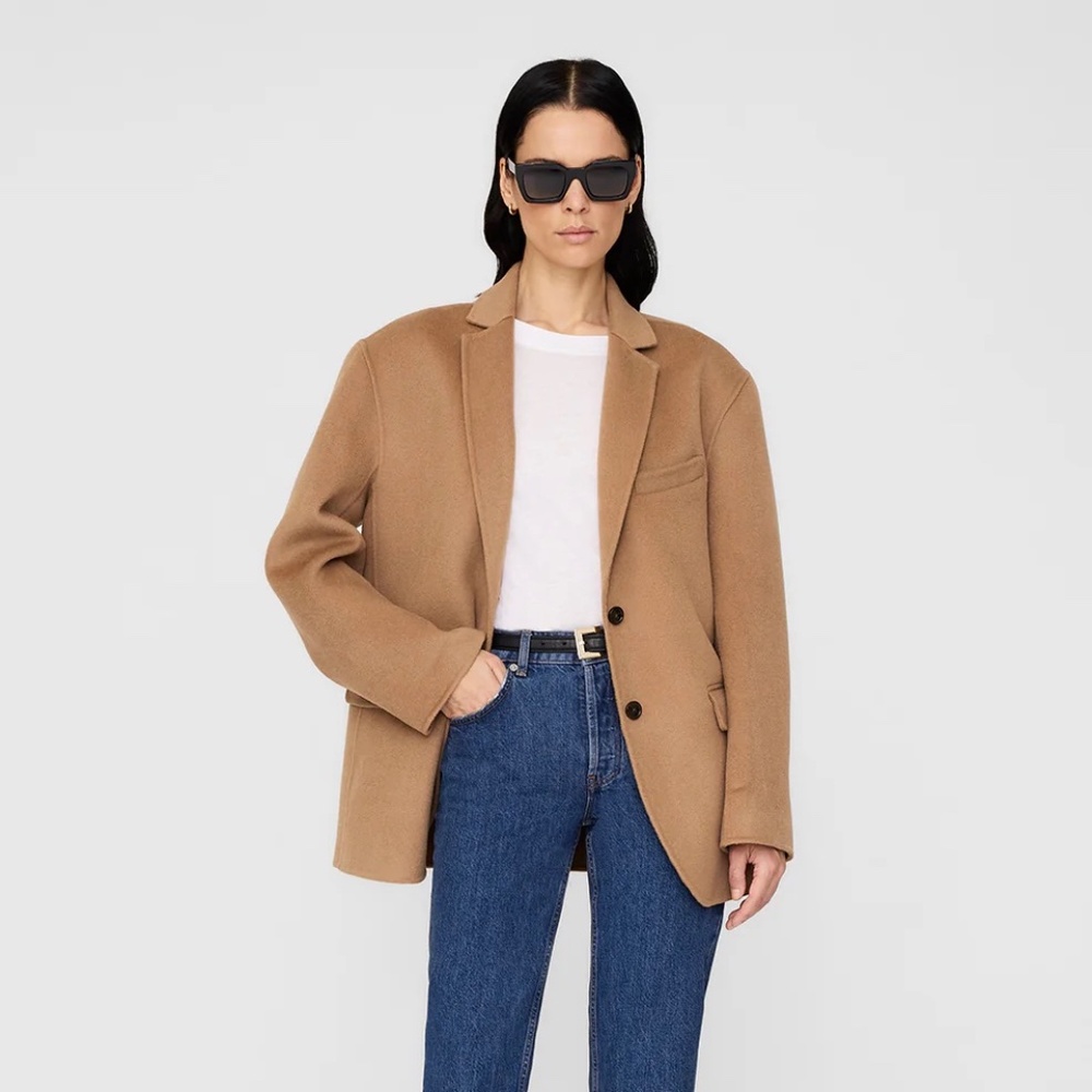 Tan Quinn Blazer Annie Bing New - Size XS/S